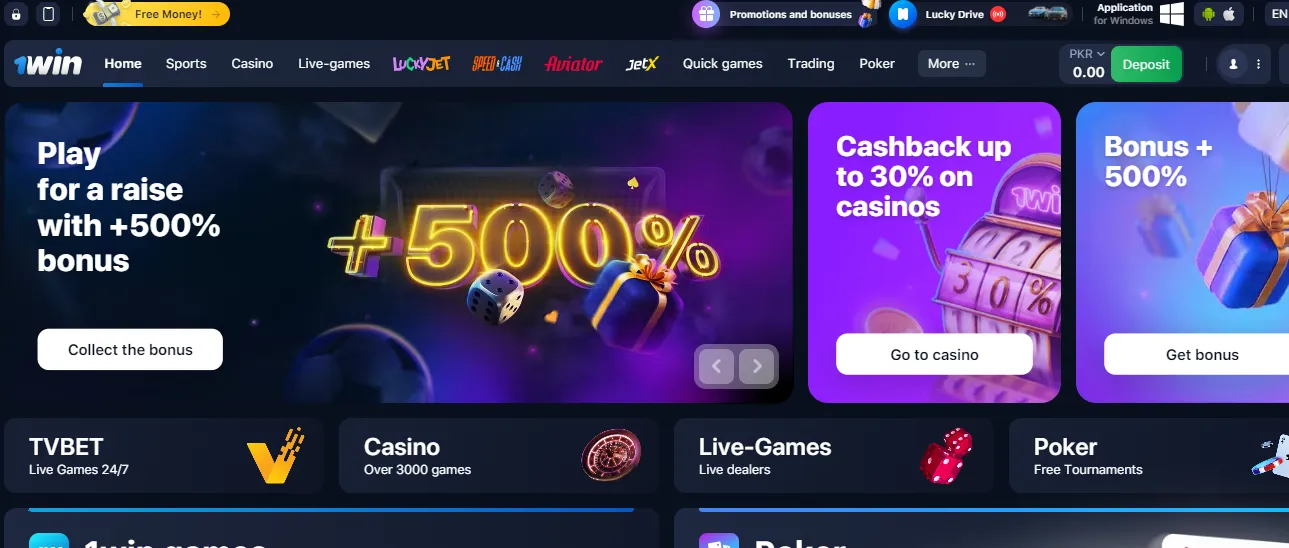 Online 1win Casino Promotions