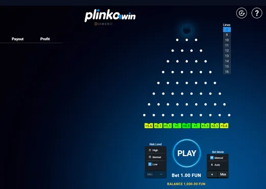 1win Plinko game Pakistan