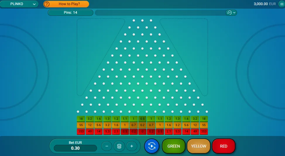 1win plinko game demo